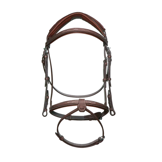 CWD Anatomical Bridle French Noseband Fancy Stitch